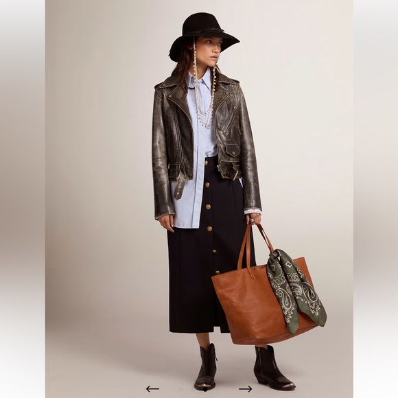 Golden Goose Distressed Leather Jacket - Picture 3 of 4